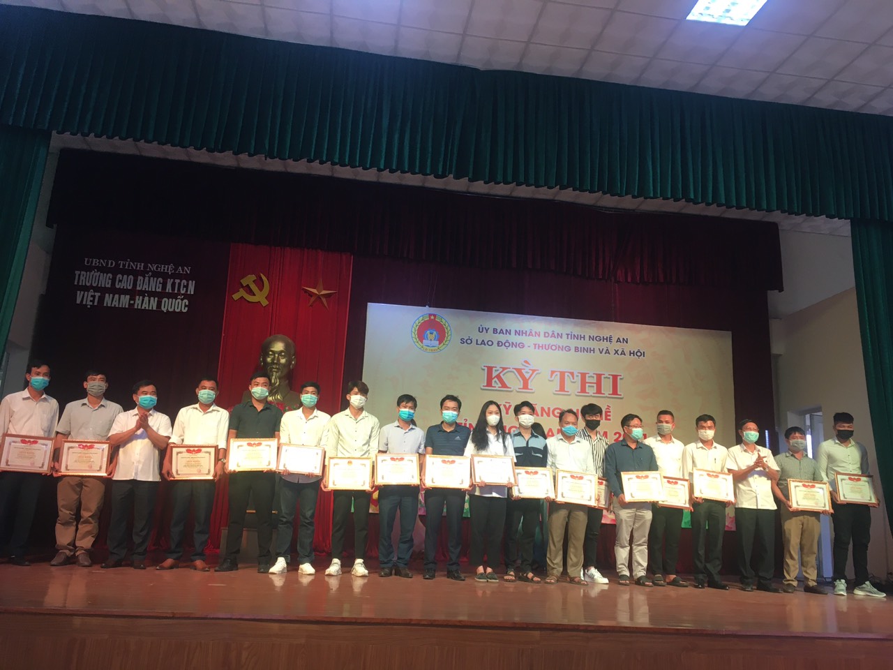 Bế mạc kỳ thi Kỹ năng nghề tỉnh Nghệ An năm 2021